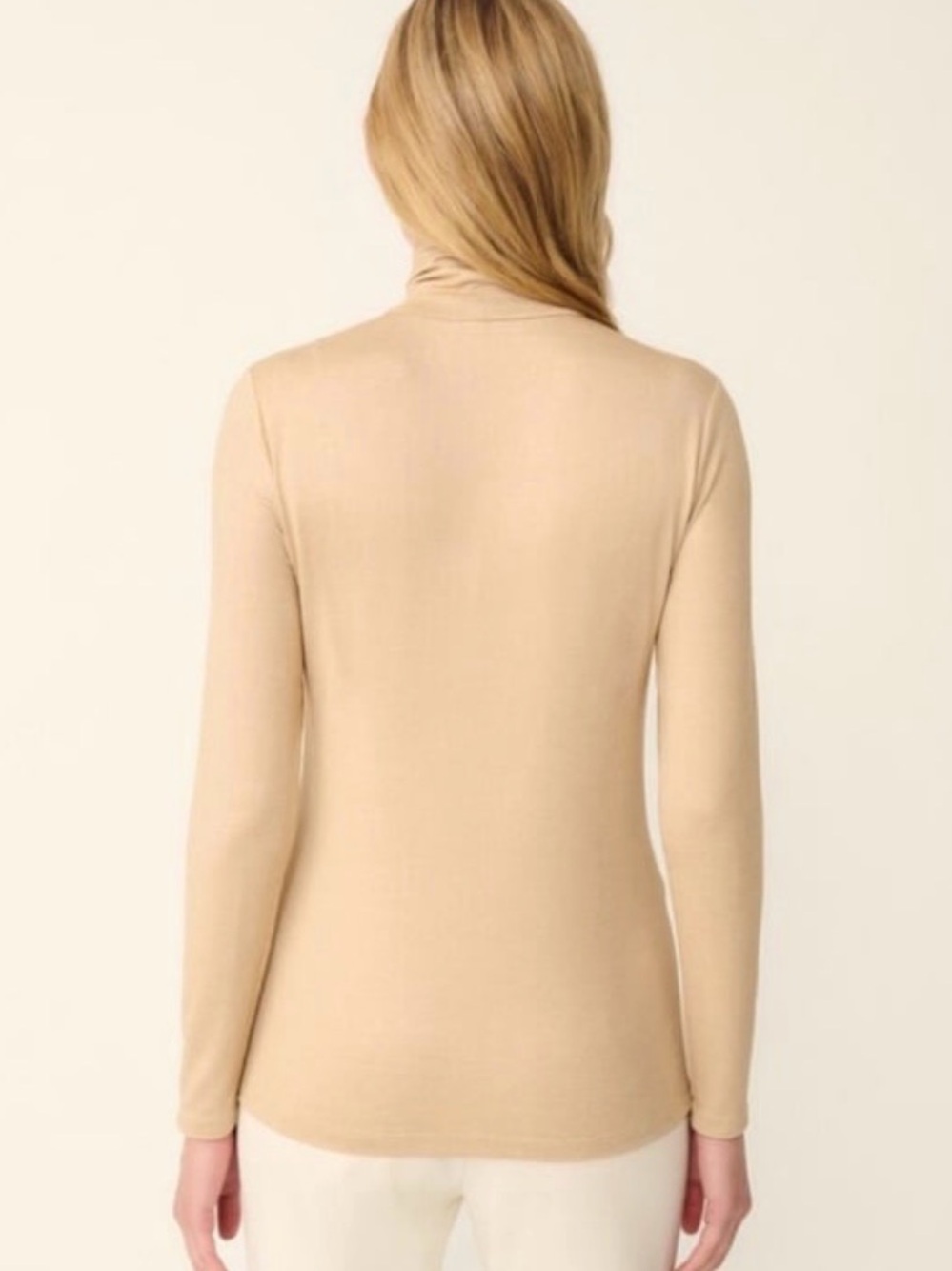 J. McLaughlin Metallic Gold Long Sleeve Nora Turtleneck top M Busines Casual - Picture 3 of 10